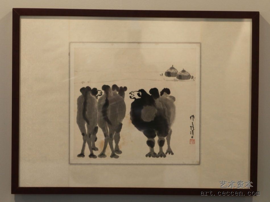 吴作人作品展 《忆漠上》(1)